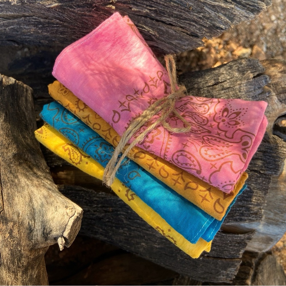 BANDANA SET ⭐️NWT Hand Dyed Sun Bleached Set  "STAGECOACH"